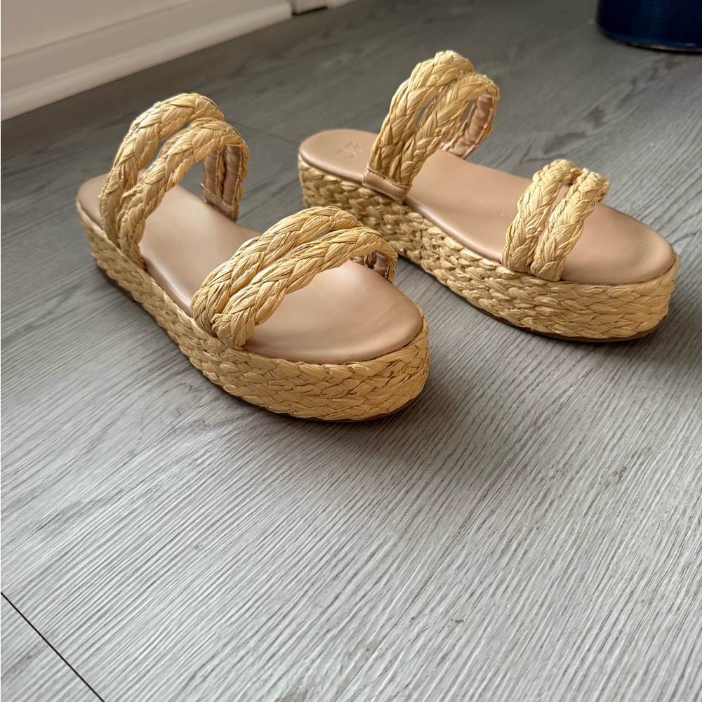 Tan Platform Sandals - Picture 3 of 7